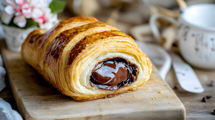 A Flaky Buttery Pain Au Chocolat with Melted Chocolate 1667e1db 0bd5 4c92 Bed4 9a0825bd5edc 3