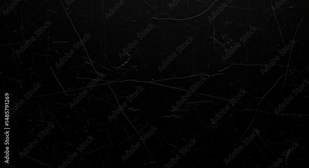 Poster abstract black surface texture with random lines and scratches overlay