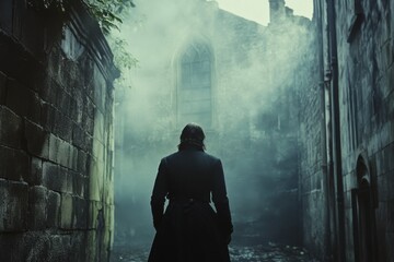 Obraz premium Mysterious Gothic Alley