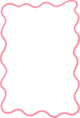 Vertical Rectangle Wavy Frame with Soft Corners