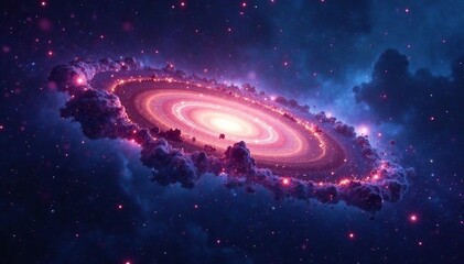 Stunning celestial image of a galaxy constellation, swirling nebulae and distant stars Perfect for astronomy, space, science, and fantasy projects , starfield, astrophysics