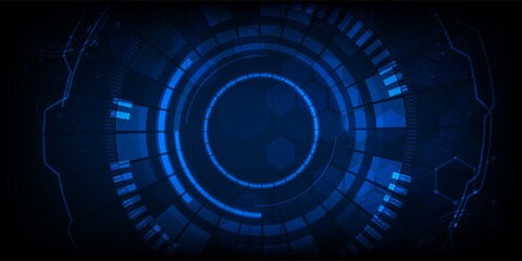 Conceptual technology illustration of artificial intelligence. Abstract futuristic background. vector illustration