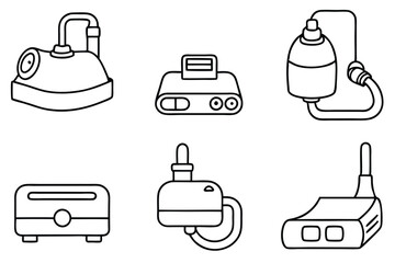 Cpap machines Line art basics