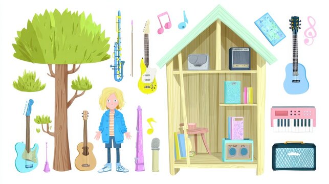 Musical Treehouse: Instruments and a Child's Dream