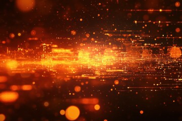 Obraz premium Abstract Digital Light Streams