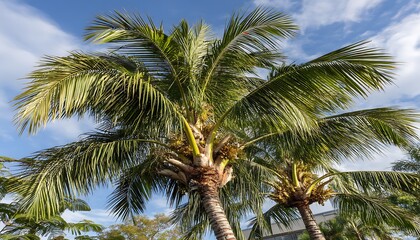 Palm Trees Tropical Sky