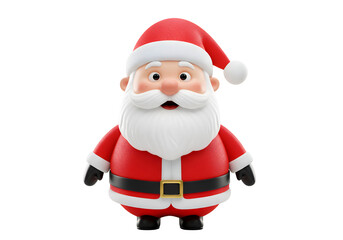 驚きサンタ 赤と白のクリスマス 愛らしい3Dモデル
