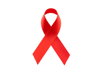 深紅のリボン シンプル背景 鮮やかな色合い