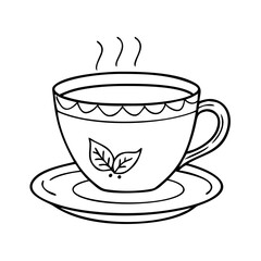 tea cup icon, tea cup vector illustration-simple illustration of tea cup, perfect for tea cup logos and icons