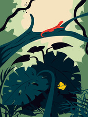 forest and animal illustrations