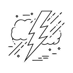 thunder bolt flash icon, thunder bolt flash vector illustration-simple illustration of thunder bolt flash, perfect for thunder bolt flash logos and icons