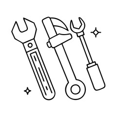 tools icon, tools vector illustration-simple illustration of tools, perfect for tools logos and icons