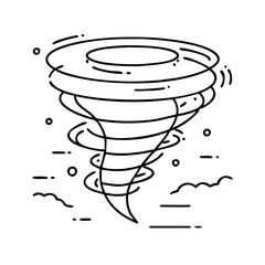 tornado icon, tornado vector illustration-simple illustration of tornado, perfect for tornado logos and icons