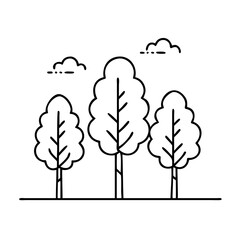 trees icon, trees vector illustration-simple illustration of trees, perfect for trees logos and icons