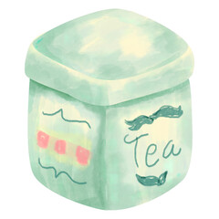 watercolor tea