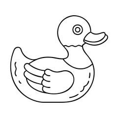 ubber duck icon, ubber duck vector illustration-simple illustration of ubber duck, perfect for ubber duck logos and icons