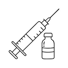 vaccine icon, vaccine vector illustration-simple illustration of vaccine, perfect for vaccine logos and icons