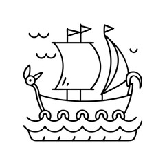 vikings icon, vikings vector illustration-simple illustration of vikings, perfect for vikings logos and icons