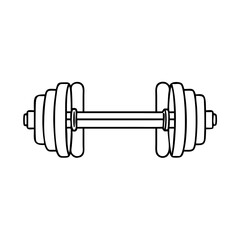 vintage barbell icon, vintage barbell vector illustration-simple illustration of vintage barbell, perfect for vintage barbell logos and icons
