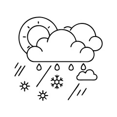 weather icon, weather vector illustration-simple illustration of weather, perfect for weather logos and icons