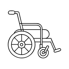 wheelchair icon, wheelchair vector illustration-simple illustration of wheelchair, perfect for wheelchair logos and icons