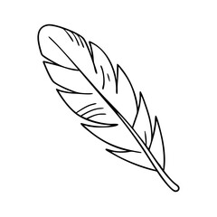 Fototapeta premium white birds feather icon, white birds feather vector illustration-simple illustration of white birds feather, perfect for white birds feather logos and icons