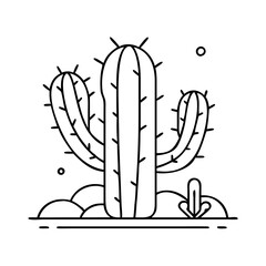 wild cactus icon, wild cactus vector illustration-simple illustration of wild cactus, perfect for wild cactus logos and icons