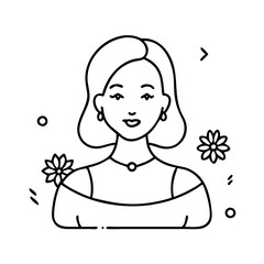 woman icon, woman vector illustration-simple illustration of woman, perfect for woman logos and icons