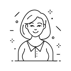 woman icon, woman vector illustration-simple illustration of woman, perfect for woman logos and icons