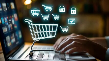 Online Shopping Experience: Seamless Integration and Digital Convenience Visualized