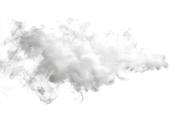 Wisps of soft white smoke drift gracefully across a bright background, forming ethereal shapes and patterns that evoke a tranquil, dreamlike quality in the air.