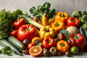 Vibrant Fresh Fruits and Vegetables