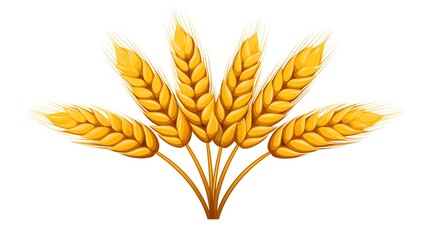 Ears of Wheat Icon Vector Illustration for Logos and Designs