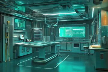 Futuristic Laboratory Interior