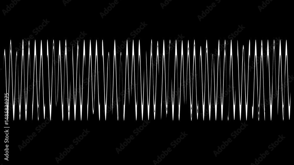 Poster abstract blue wavy lines of the sound wave dynamic gradient pulsating wave musical neon concept, sym