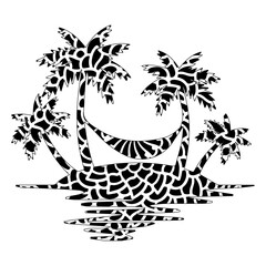 Beach Animal Mandala, Animal Silhouette