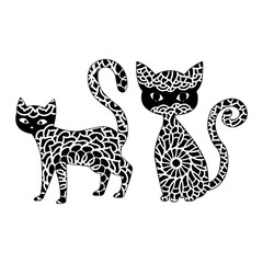 Cat  Animal Mandala, Animal Silhouette