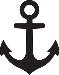 anchor on white background 