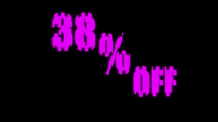  Big yellow 38 percent off discount discounts are being offered for a limited time with a 38 percent off sale on select items at the local store fast fashion finance and economy, financial loan, flash