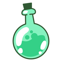 Chemistry flask illustration