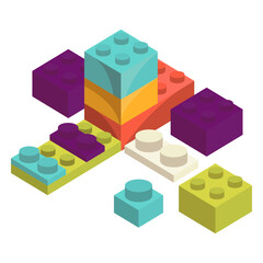 Obraz premium Brick toy pretty