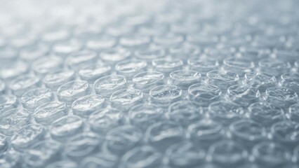 Macro photo of plastic bubble wrap surface