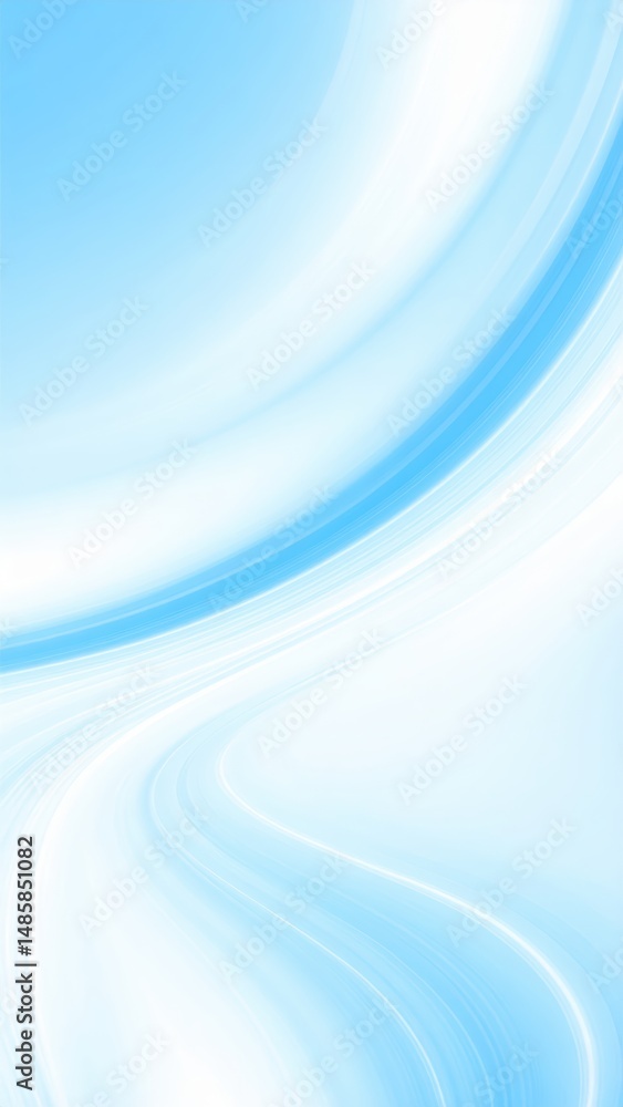 Poster an abstract blue background featuring smooth, flowing lines and gentle waves, creating a serene and 