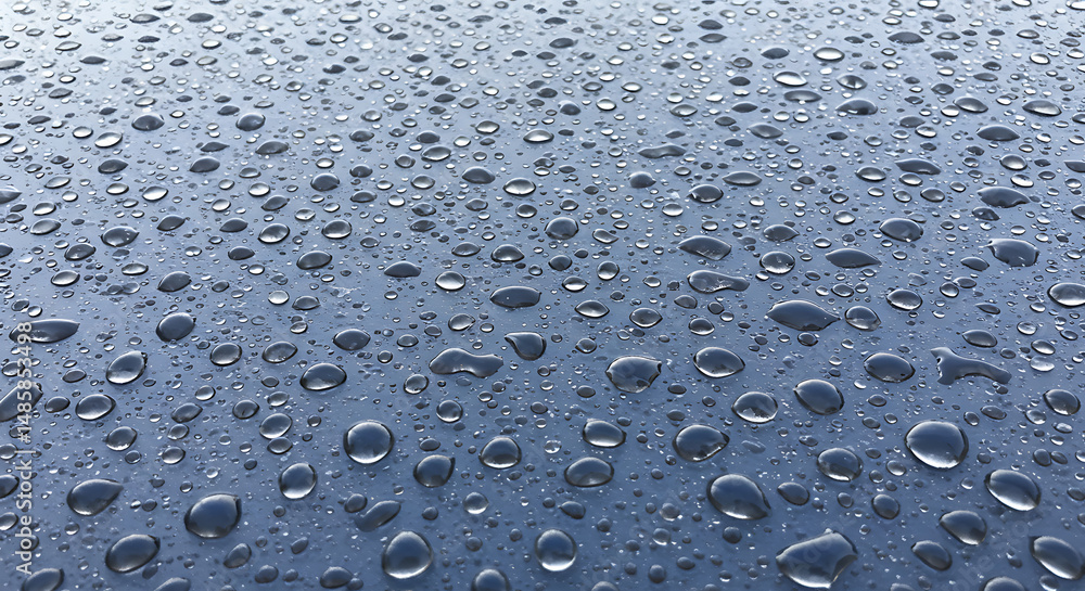 Poster water droplets on a smooth surface abstract texture background