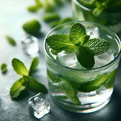 mojito cocktail with mint