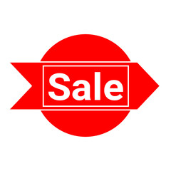 Red Sale Banner Design  High-Quality Vector Graphic for Marketing and Advertising Campaigns