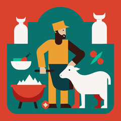 eid ul adha 2025  vector icon 