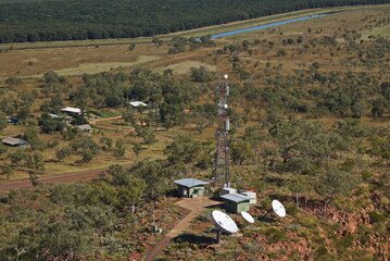 Telecommunication station at Kelly's Knob at Kununurra, Kimberley, Western Australia, Australia
