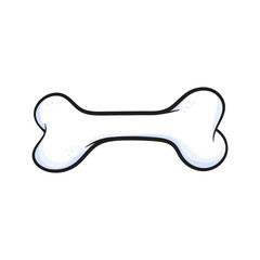 Bone cartoon vector isolated white background template