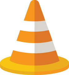 traffic cones isolated on white